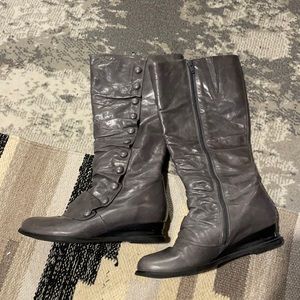 Miz Mooz grey leather boots